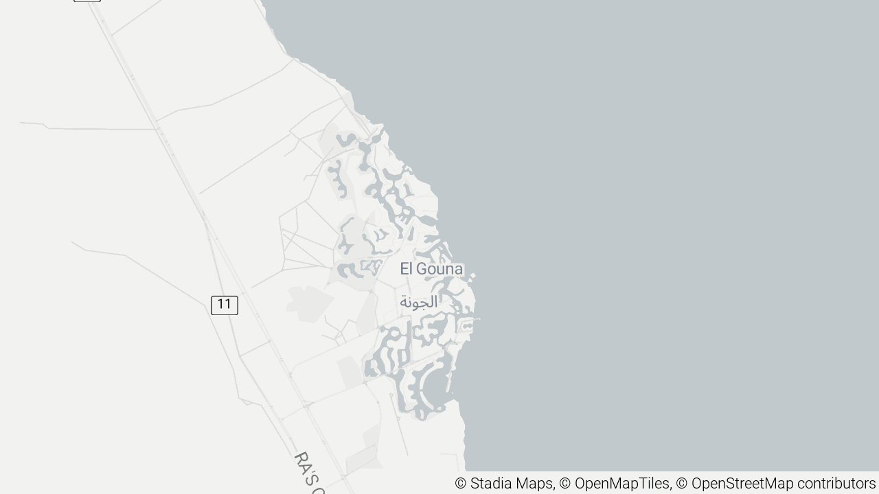 Map of Scuba World Divers Sheraton El Gouna