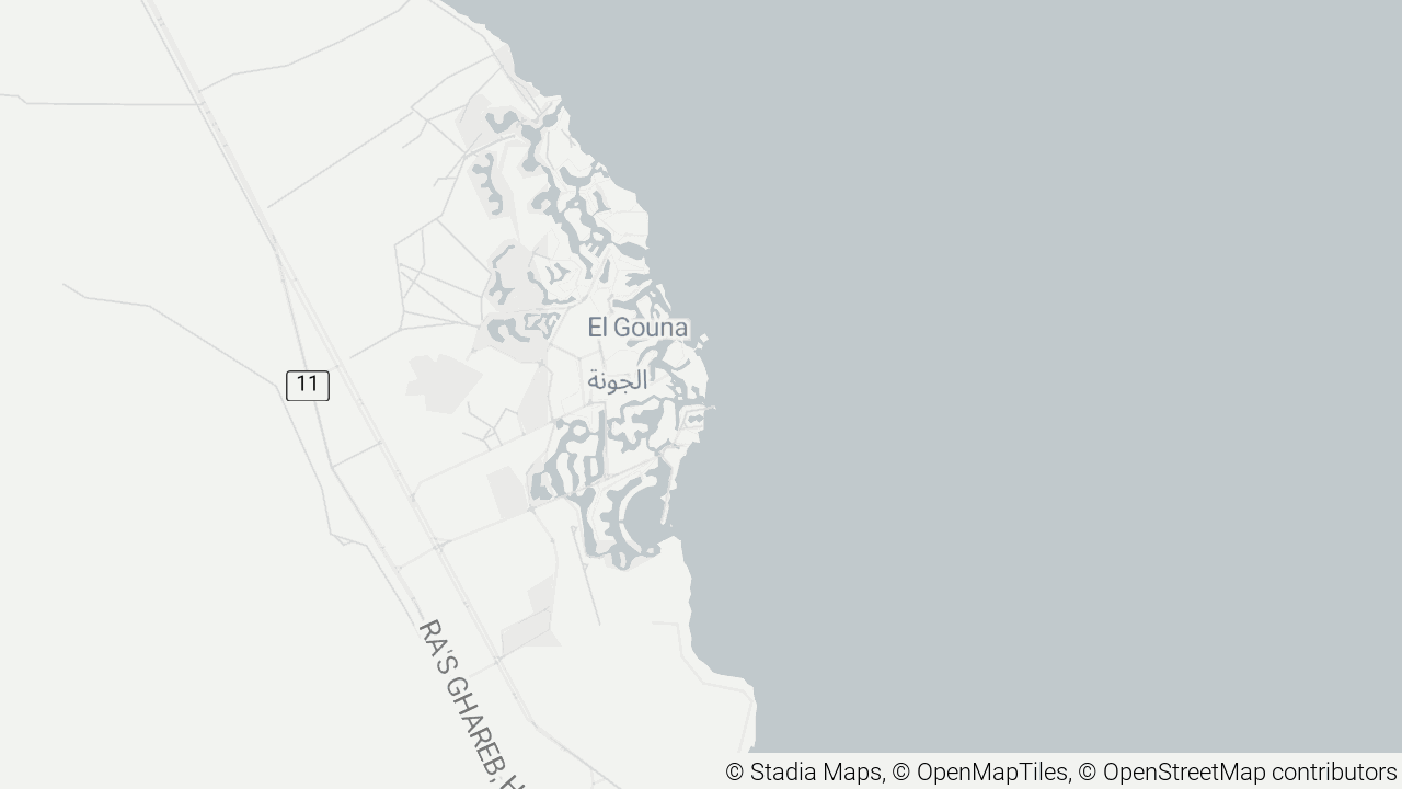 Map of Scuba World Divers Mövenpick Resort & Spa El Gouna