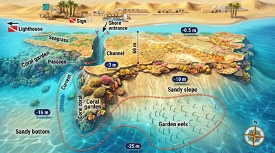 Eel Garden dive site map