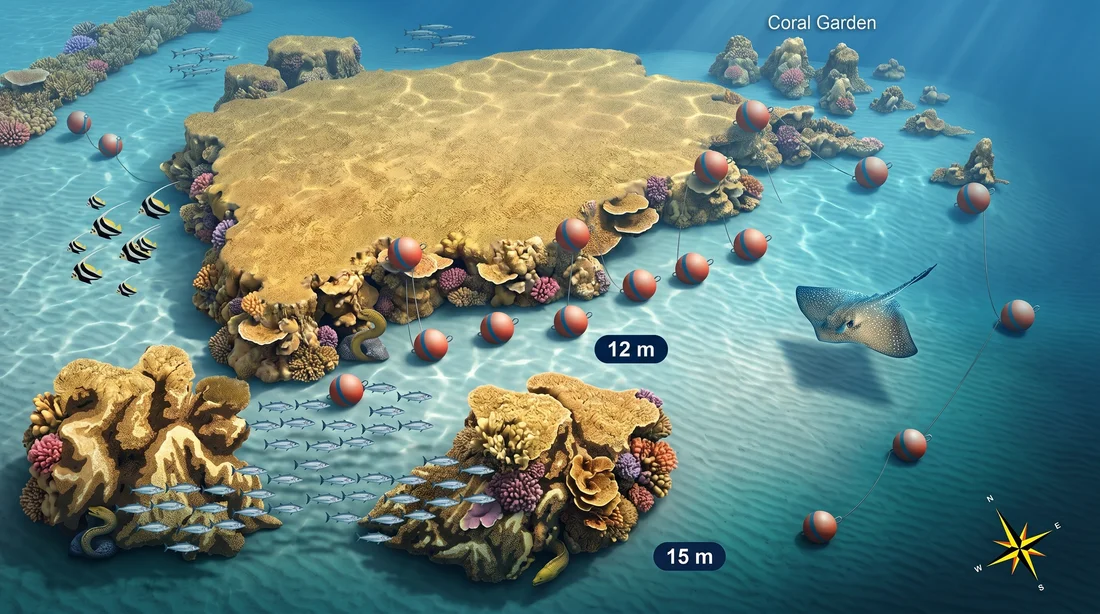 Gota Abu Ramada dive site map