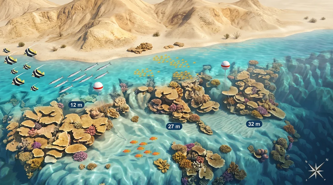 Hamda dive site map