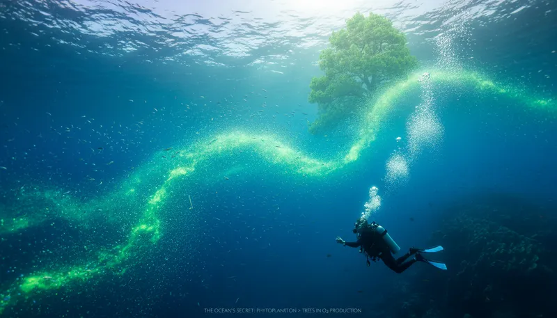 The Ocean’s Secret: How Phytoplankton Outshines Trees in Oxygen Production