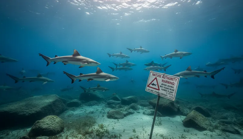 Nature Authority Warning: Avoid Diving with Sharks Near Hadera Power Plant!