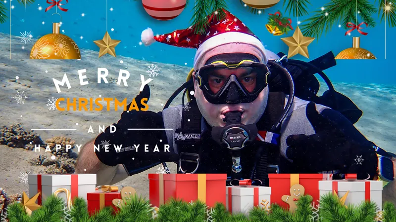 Merry Christmas from the Underwater World: Festive Wishes and Ocean Magic