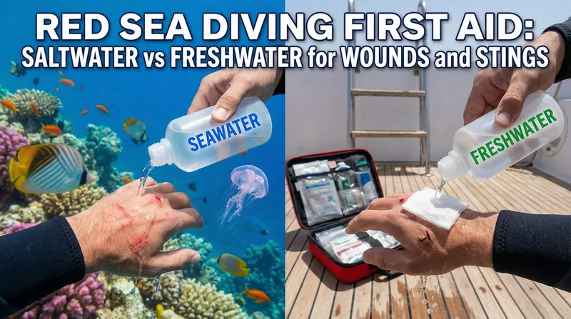 Red Sea Diving First Aid: Saltwater vs Freshwater for Wounds and Stings