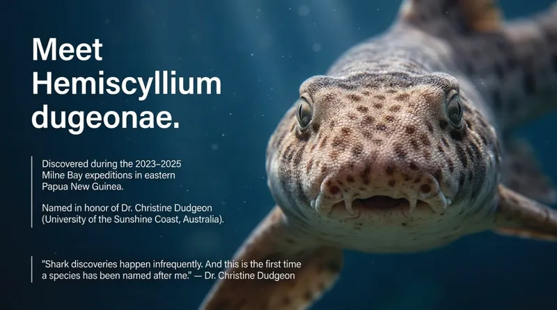 Meet the Shark That Prefers Walking to Swimming: The Discovery of Hemiscyllium dugeonae